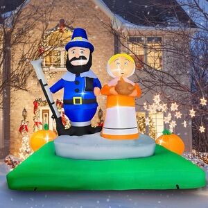 Thanksgiving Inflatable Pilgrim Couple